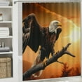 thumbnail image 6 of Orinice Bald Eagle Bathroom Decor Set Multi-Size Colorful Luxurious Graphic Print Polyester Fabric Fashion With Hooks Home Bathtubs Decoration 36x72, 6 of 7