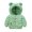12#Green, variant on Baby Puffer Jacket Hooded Light Winter Tiger Print Coats Bear Ears Zipper Up Down Coats Outwear for Toddler Boys Girls 6M-4T