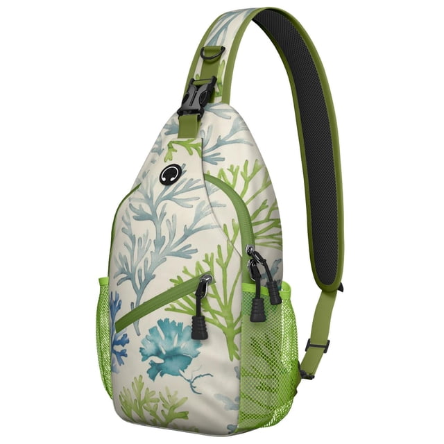 Sac à Dos Léger Motif Océan et Récif Corallien avec Rangement Multi-Couches, à la Mode et Durable pour Activités Extérieures et Voyages