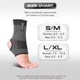 thumbnail image 3 of BeSavage Ankle Brace for Men and Women, Compression Sleeve for Foot, Heel and Ankle Support, Black, Small/Medium, 3 of 7