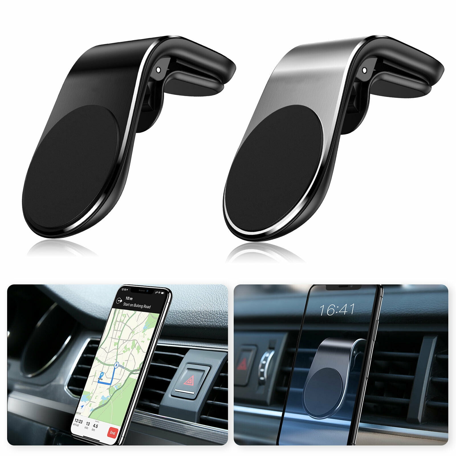 Car Phone Mount Universal Air Vent Clip Phone Holder Hands