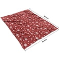 thumbnail image 4 of Red Christmas Snowflake Pattern Blanket,Comfortable Soft Lamb Wool Throw Blanket,All Season,Warm Lightweight Blankets for Sofa Bed Couch Living Room Chair,60"x80", 4 of 4