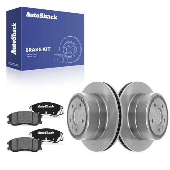AutoShack Rear Vented Brake Rotors   Ceramic Pads 6-PC Brake Kit Replacement for 2007-2009 Chevrolet Equinox 2008-2010 Saturn Vue 2012-2015 Chevrolet Captiva Sport 11.93" (303 mm)