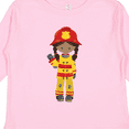 thumbnail image 4 of Inktastic African American Girl, Girl Fireman, Firefighter Girls Long Sleeve Toddler T-Shirt, 4 of 5