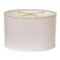 thumbnail image 1 of HomeRoots 470219 18 in. Throwback Oval No Slub Lampshade - White, 1 of 1