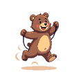 thumbnail image 5 of cartoon Bear Theme Stickers, Waterproof Bear Theme Sticker for Water Bottle Laptop Phone Cases Planner Skateboard Luggage Helmet Party Favor Decor, Ideal for Adults Teens Teacher Rewards, 5 of 9