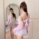 thumbnail image 2 of Bañador negro con estampado de piel de serpiente para mujer, traje de baño Sexy de una pieza con Espalda descubierta, Monokini Trikini, 2024, 2 of 5