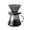 Complete Set (Server + Dripper), variant on YiJuHui 2pcs Pour Over Coffee Maker, High-Heat Borosilicate Glass Coffee Maker, Walnut Handle & Glass Lid, Drip Coffee Maker Set for Home Café Restaurant A(coffee pot)