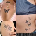 thumbnail image 3 of WWS-CHARLNET Tatouages Semi-Permanents Papillon pour Femmes - 2 Semaines Dure, Faux Tatouages Réalistes pour Art Corporel/mode Naturellement/sans Réflexion/imperméable, 3 of 4