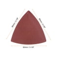 thumbnail image 2 of Uxcell 60 Paquetes 240 Granos 80mm Papel de Lija Triangular con Gancho y Bucle de Óxido de Aluminio, 2 of 6