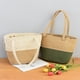 thumbnail image 4 of Firefly hope Bolso de hombro tejido para mujer, bolso de mano y neceser, elegante bolso de playa de verano, 38 x 9 x 24 cm (blanco)., 4 of 5