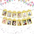 thumbnail image 2 of Otra decoración de jardín Banner de fotos del primer cumpleaños del bebé para recién nacidos hasta 12 meses, decoración de la primera fiesta de cumpleaños de Baby Girl Boy, guirnalda de banderine, 2 of 5