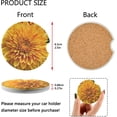 thumbnail image 3 of GZHJMY Flower Pattern Car Coasters 2 Pack Drinks Absorbent Ceramic Stone Car Coasters with Fingertip Grip Car Cup Holder Coasters Cup Coasters, 3 of 6