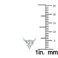 thumbnail image 5 of SZUL Women's Lab Grown 1/2 Carat Floating Trillion Shaped Diamond Solitaire Pendant in 14K White Gold, 5 of 7