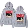 thumbnail image 1 of Sudadera con capucha de Tony Montana para hombres y mujeres, ropa de calle de lana suelta, sudadera de manga larga Vintage, Hip Hop, Scarface de la película clásica de los 90, 1 of 1