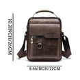 thumbnail image 2 of Giunmcul Men's Vintage Leather Messenger Bag Business Crossbody Satchel, 2 of 4