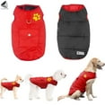 thumbnail image 4 of PULLIMORE Winter Windproof Dog Coats Double Sided Waterproof Padded Dog Warm Jackets for Small Medium Large Dogs (XL, Red), 4 of 9