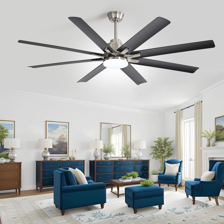 White Ceiling Fans with Lights and Remote Control: 16-inch Recessed Ceiling Fan with 6 Speeds and 3 Color Temperature Settings - 3000-6500K Dimmable LED Fan for Bedroom and Living Room