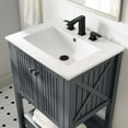 thumbnail image 4 of Sink Vanity Cabinet, Wood, Grey Gray White, Modern Contemporary Urban Design, Hotel Bedroom Bathroom Master Suite Guest, 4 of 10