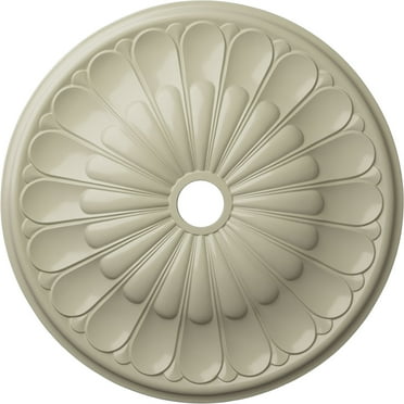 31 5/8"OD x 3 5/8"ID x 1 7/8"P Gorleen Ceiling Medallion (Fits Canopies up to 3 5/8"), Hand-Painted Clear Yellow