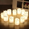 thumbnail image 3 of Velas LED sin llama para decoración del hogar, luces románticas con batería para fiesta de cumpleaños, boda, 1/2/4 piezas, 3 of 4