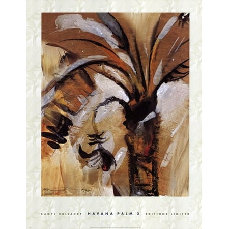 Havana Palm II Poster Print by Kamyl Bullaudy (19 x 25)