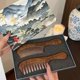 thumbnail image 5 of Walnut Wood Hair Comb, Walnut Wood Comb, Two-Pack Wood Hair Comb, 5 of 5
