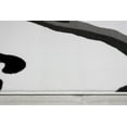 thumbnail image 4 of Ladole Rugs Calvin White Black Abstract Polypropylene Area Rug, 4 of 6