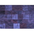 thumbnail image 1 of Ahgly Company Machine Washable Indoor Rectangle Patchwork Blue Transitional Area Rugs, 8' x 10', 1 of 4