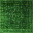 thumbnail image 1 of Ahgly Company Indoor Square Persian Green Traditional Area Rugs, 7' Square, 1 of 1