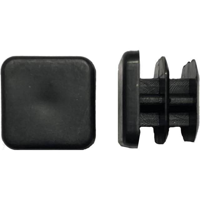 Protection Force 1/2" 13mm (Pack of 20) Square OD Tubing Plastic Insert Plug, Tubing Post End Cap, Chair Glide