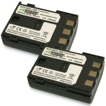 Wasabi Power Battery for Canon NB-2L NB-2LH BP-2L5 (2-Pack)