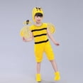 thumbnail image 4 of WhouRiu Outfits For Toddler Boys Cartoon Bee Shaped Sleeveless Bodysuit Child Holiday Party Performance Outfits,5-Piece Yellow,Size 4-5 Y, 4 of 5