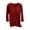 Wine, variant on Women's 3/4 Sleeve Round Neck Sequin Top Casual Comfy Pajama Loungewear Solid Color Built-in Bra T-shirt, White XXL