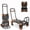 Orange, variant on Adnoom 2-in-1 Folding Hand Truck Heavy Duty, 300 lbs Capacity Utility Cart with 4 Wheels, Retractable Handle Convertible Platform Dolly for Moving Boxes Furniture Luggage, Green