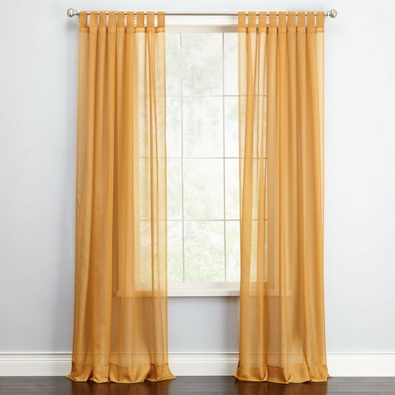 BrylaneHome BH Studio Sheer Voile Tab-Top Panel