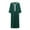 F-209Green, variant on ZHOGXU Men's Shirts Long Sleeve V Neck Embroidered Pocket Fashion Comfortable Lightweight Long Robe Top For Daily Wear,Black,L