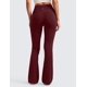 thumbnail image 2 of Pantalones CRZ YOGA Butterluxe de tiro alto acampanados 81 cm Rojo XL, 2 of 7