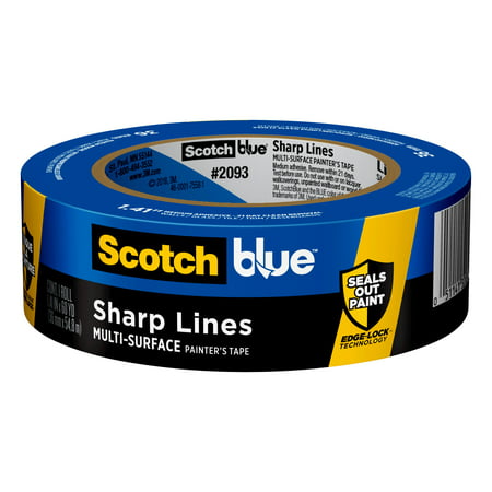 ScotchBlue Sharp Lines Painter’s Tape, 1.41 in x 60 yd, 1