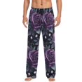 thumbnail image 7 of FORMRS Mens Pajama Pants with Pockets Sleepwear Lounge Bottoms Sizes S-2XL, Roses and Pearls, 7 of 7