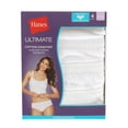thumbnail image 3 of Hanes Women's Ultimate Hipster Underwear 4 Pack White L, 3 of 3