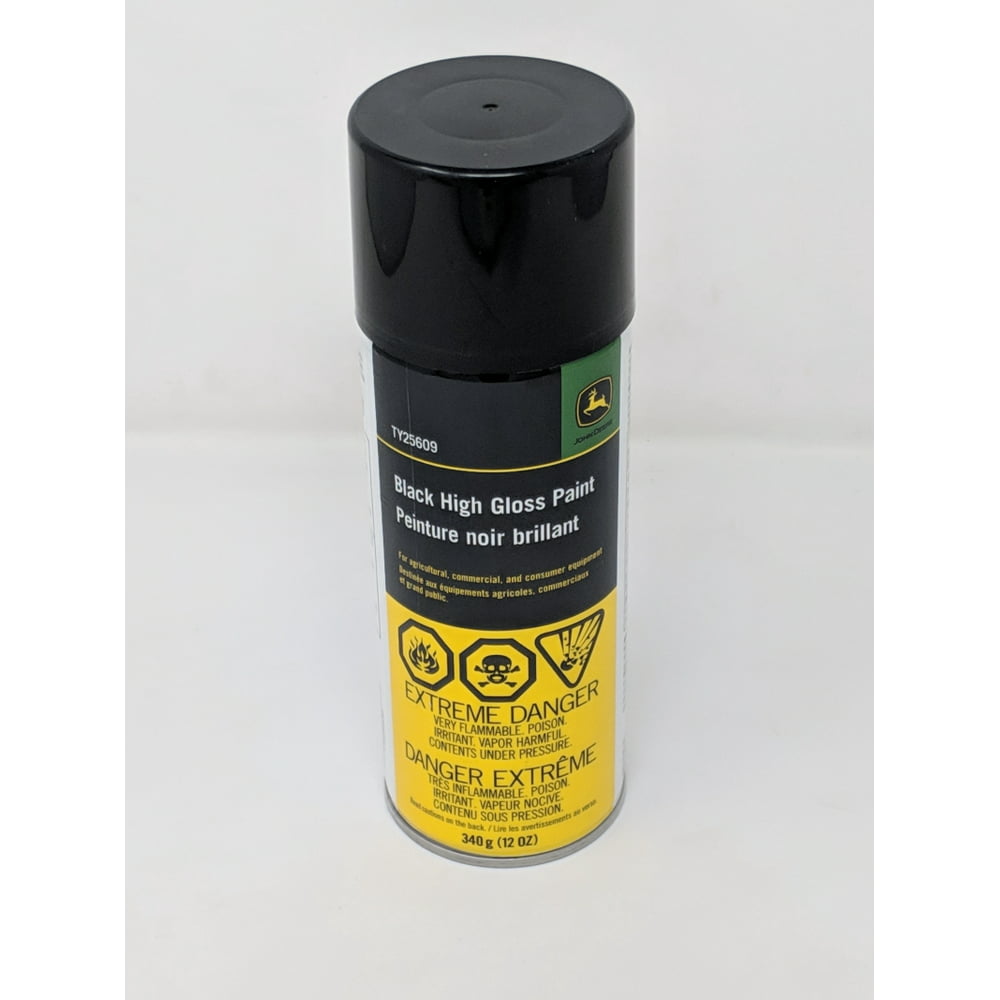 John Deere High Gloss Black Paint 12 Oz Aerosol Spray Can