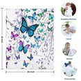 thumbnail image 4 of Purple Leaf Butterfly Pattern Blanket,Comfortable Soft Flannel Throw Blanket,All Season,Warm Lightweight Blankets for Sofa Bed Couch Living Room Chair,30"x40", 4 of 4