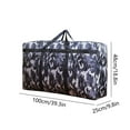thumbnail image 3 of Bolsa de almacenamiento extragrande | Organizador de tela Oxford gruesa con asas resistentes de doble costura y cremalleras dobles de acero inoxidable | Bolsa de mudanza de camuflaje para rop, 3 of 5