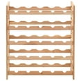 thumbnail image 2 of vidaXL Wine Rack for 25 Bottles Solid Walnut Wood 63x25x73 cm, 2 of 5