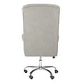 thumbnail image 7 of Safavieh Ian Linen Chrome Leg Swivel Office Chair, Grey/Chrome, 7 of 7