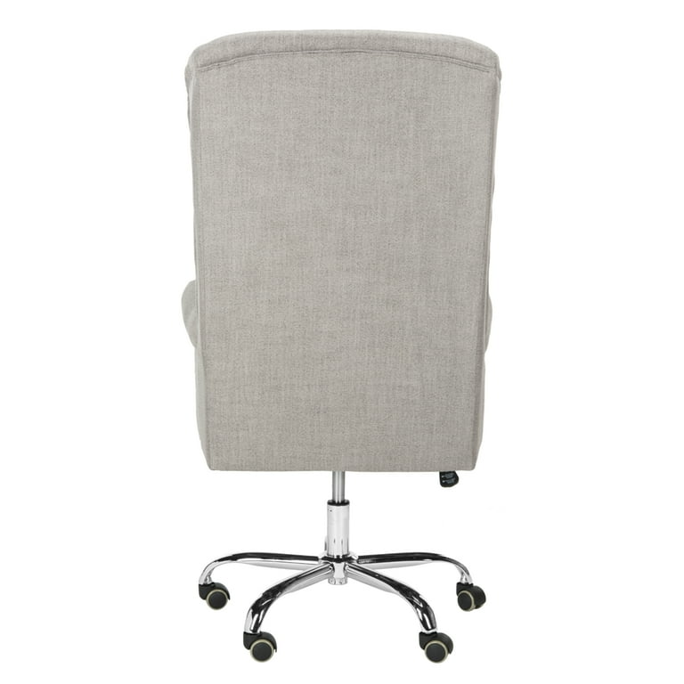 Safavieh ian linen chrome leg swivel office chair new arrivals