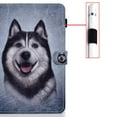 thumbnail image 4 of Allytech Flip Case for Galaxy Tab A7 Lite 2021(Model: SM-T220/SM-T225), Premium PU Leather Multi-Angle Viewing Stand Wallet Case for Samsung Galaxy Tab A7 Lite 8.4" T220 2021, Smile Husky, 4 of 8