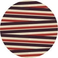 thumbnail image 1 of Ahgly Company Machine Washable Indoor Round Transitional Burgundy Red Area Rugs, 4' Round, 1 of 7