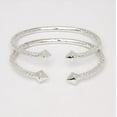 thumbnail image 4 of Better Jewelry Thick Pyramid Ends .925 Sterling Silver West Indian Bangle (1 piece), 4 of 5